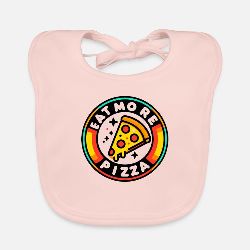 Mangez plus de pizza Bavoir bio Bébé