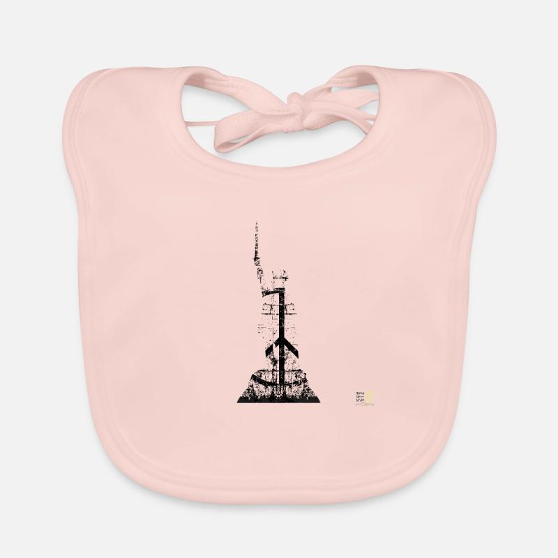 Hermann Monument peace dark Organic Baby Bibs