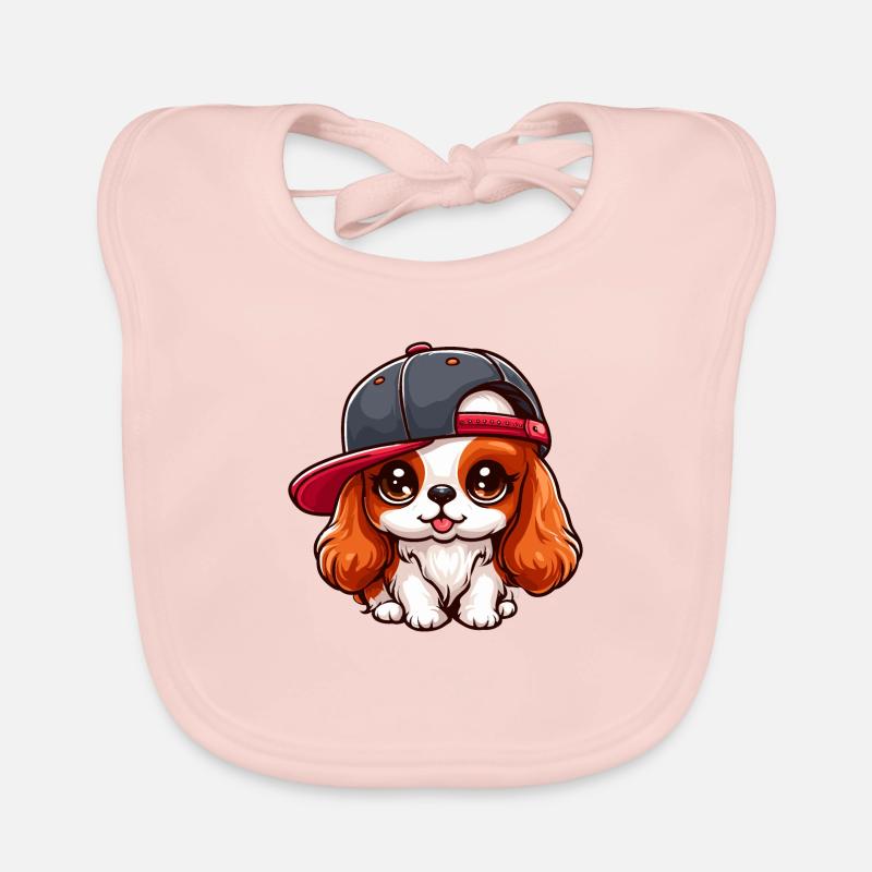 Chien Cavalier King Charles chien mignon Bavoir bio Bébé