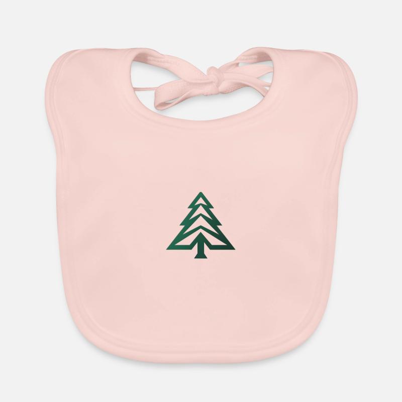 Weihnachtsbaum Design Tannenbaum Christbaum Baby Bio-Lätzchen