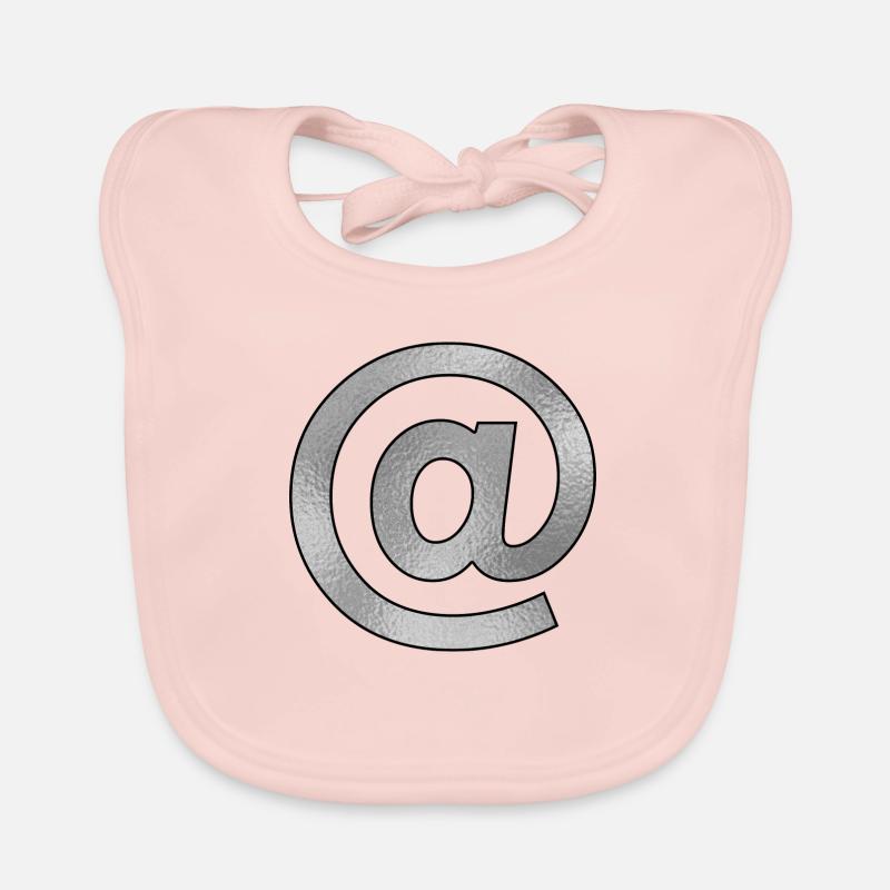 Segno @ Argento Bavaglino ecologico per neonato