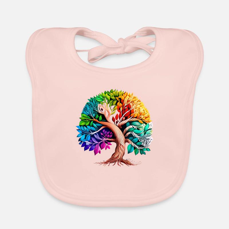 Baum des Lebens Keltischer Lebensbaum Meditation Baby Bio-Lätzchen