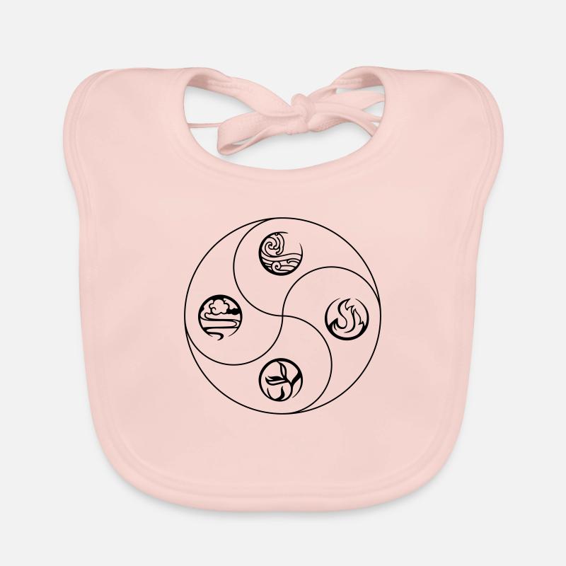 4 Elemente Yin&Yang Baby Bio-Lätzchen