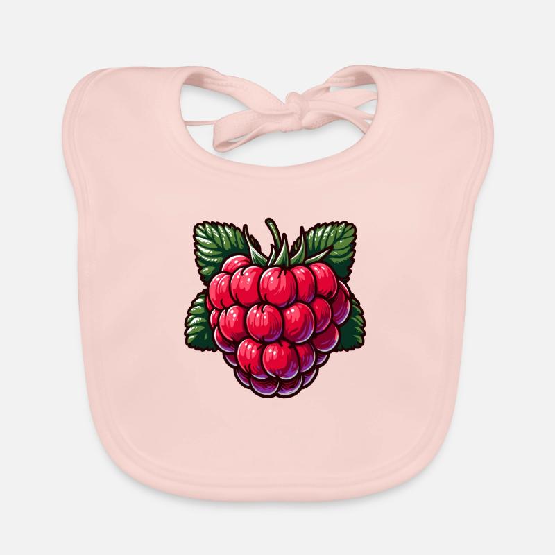 Raspberry Organic Baby Bibs