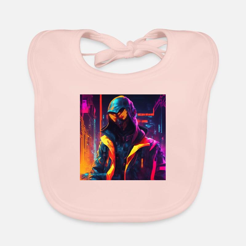 Futuristic man Organic Baby Bibs