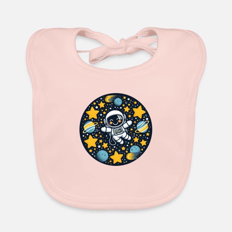 Enfant astronaute dans l’espace Bavoir bio Bébé