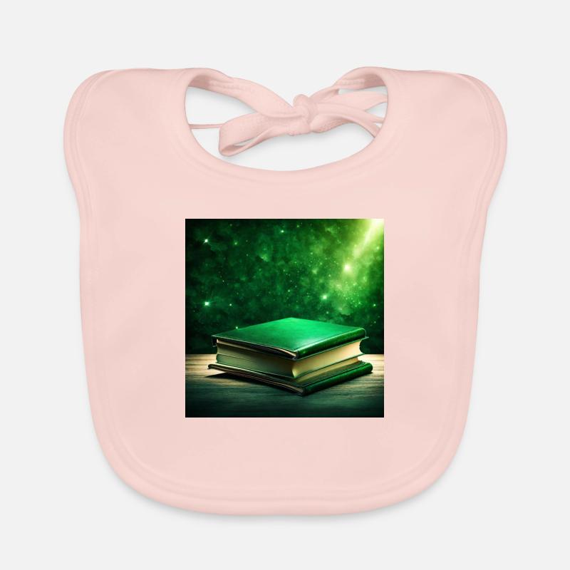 Luminated Emerald Book Organic Baby Bibs