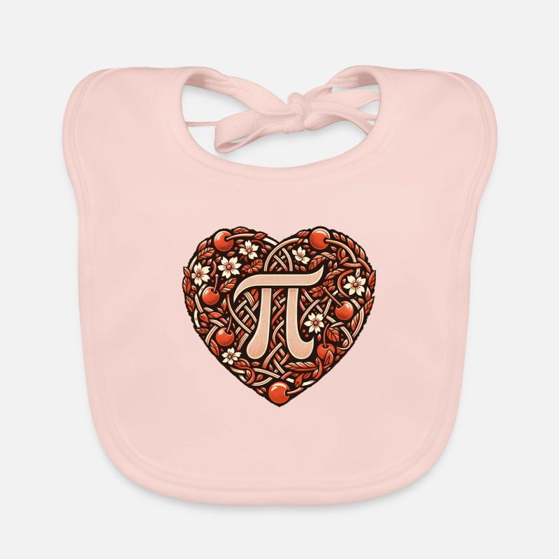 Cherry PI Day Organic Baby Bibs