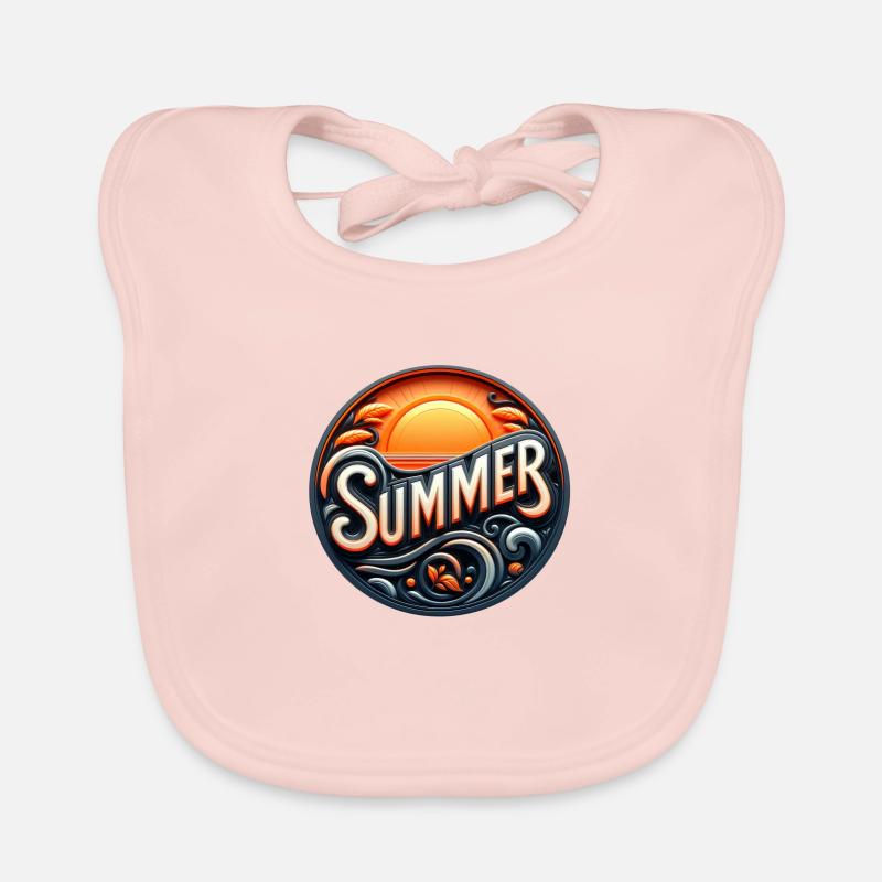 Sommer - Baby Bio-Lätzchen - Rose