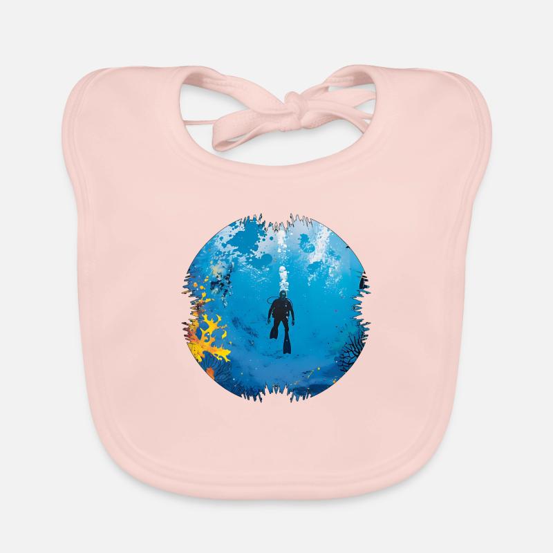 Weightlessness while diving Organic Baby Bibs
