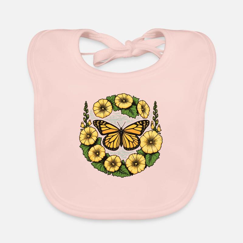 Papillon monarque Bavoir bio Bébé