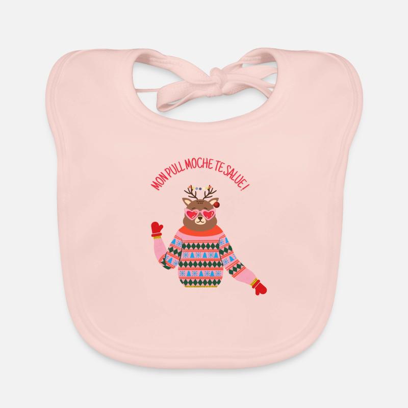 Mon pull moche te salue ! Bavoir bio Bébé