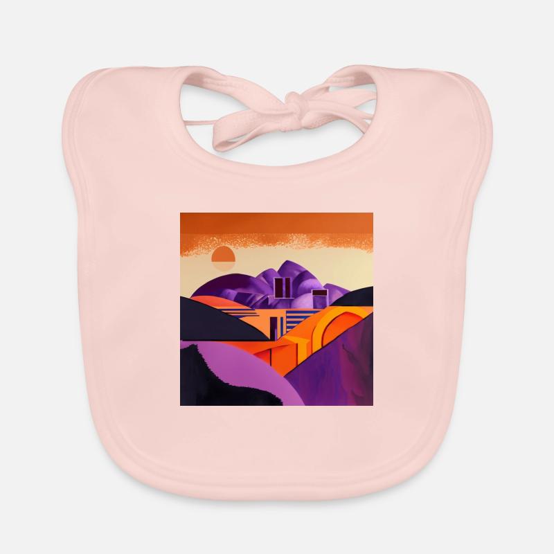 Desert at sunset Organic Baby Bibs