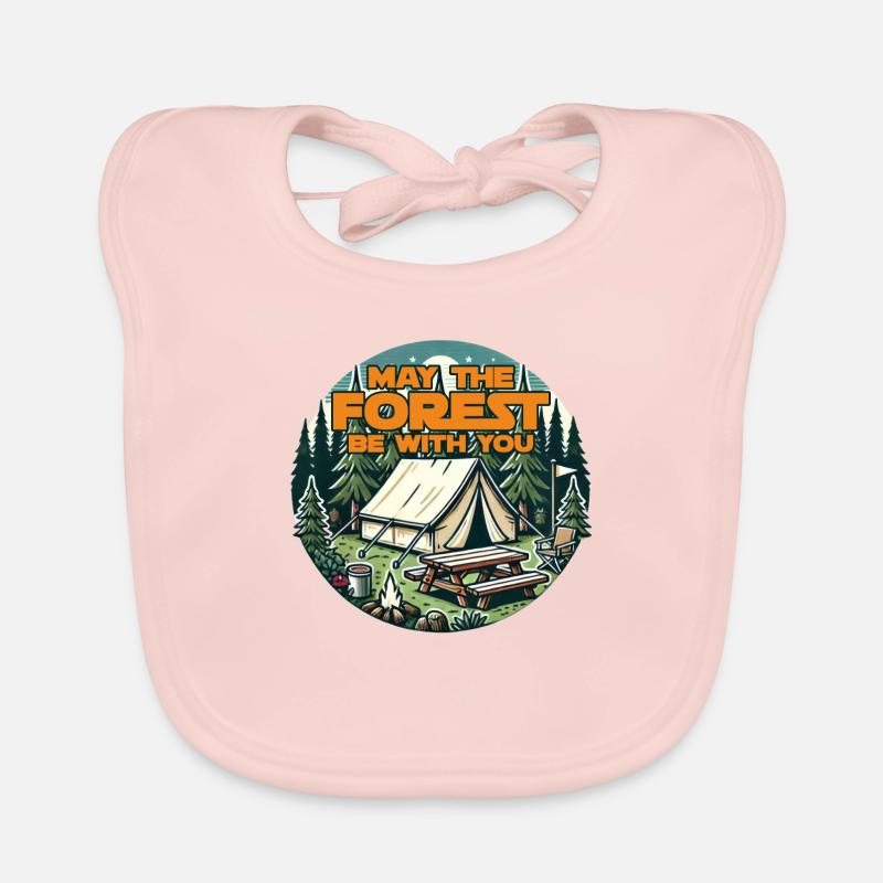 May the Forest Be With You Organic Baby Bibs