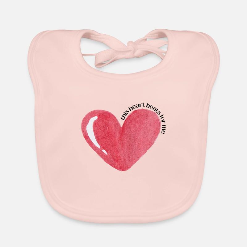 L’amour de soi - Bavoir bio Bébé - rose