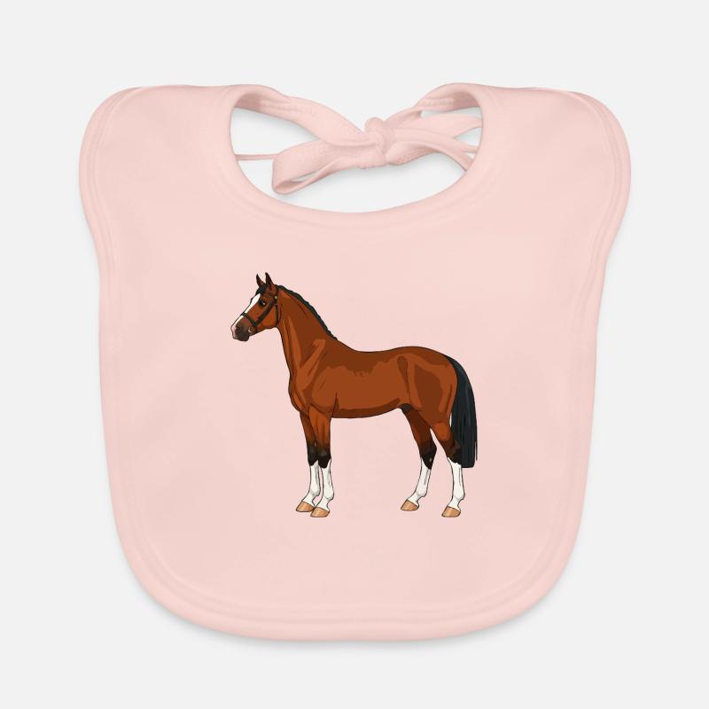 Cheval de Hackney réel Bavoir bio Bébé