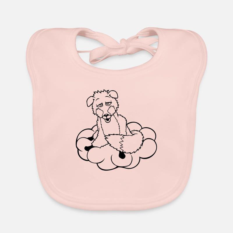 Fox On Cloud Tired Confused Dazed Crazy Organic Baby Bibs