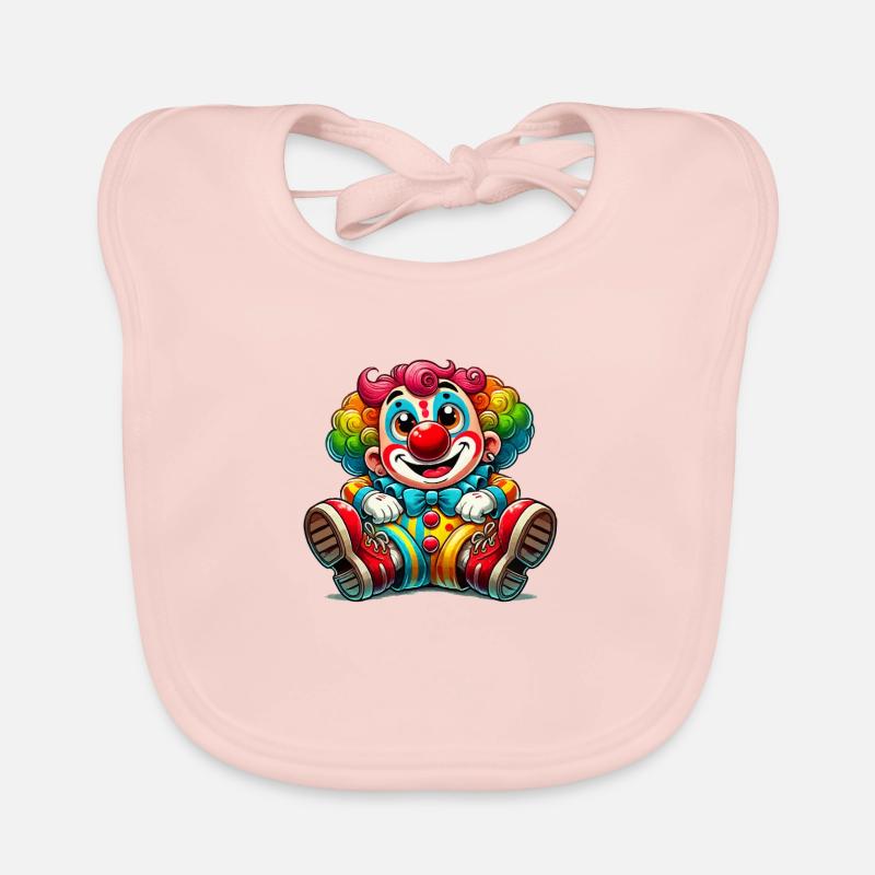 Clown Comic Organic Baby Bibs