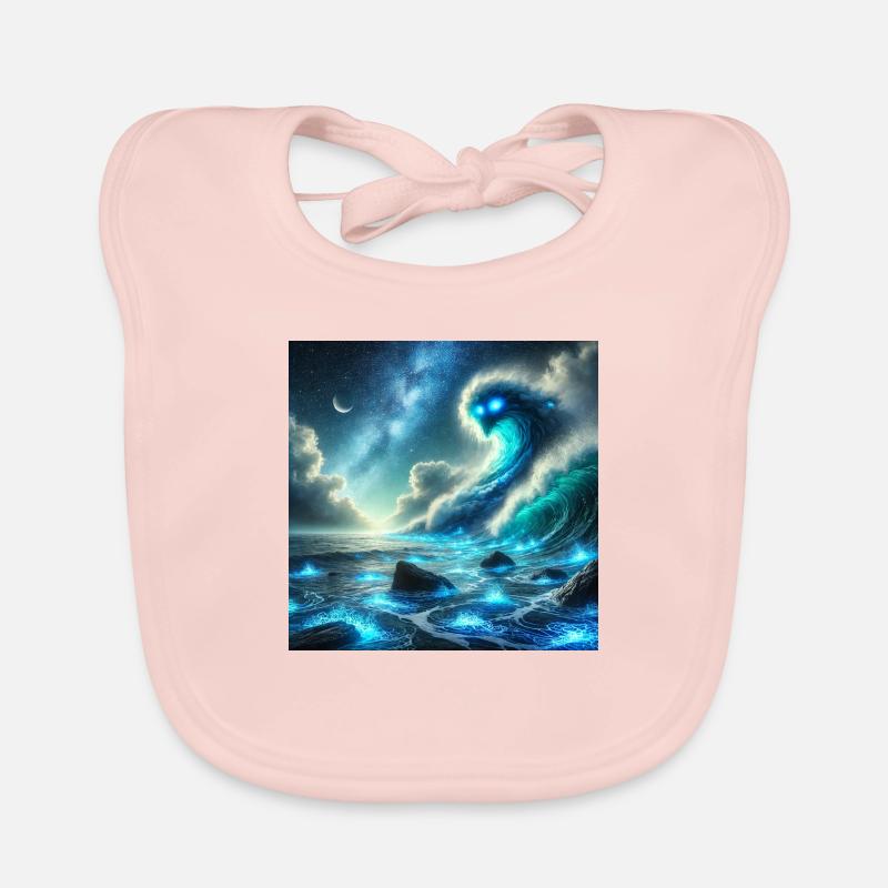 Islas Canarias Waves AI Organic Baby Bibs