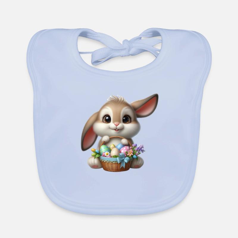 Easter Bunny Organic Baby Bibs