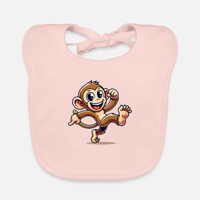 affe comic Baby Bio-Lätzchen