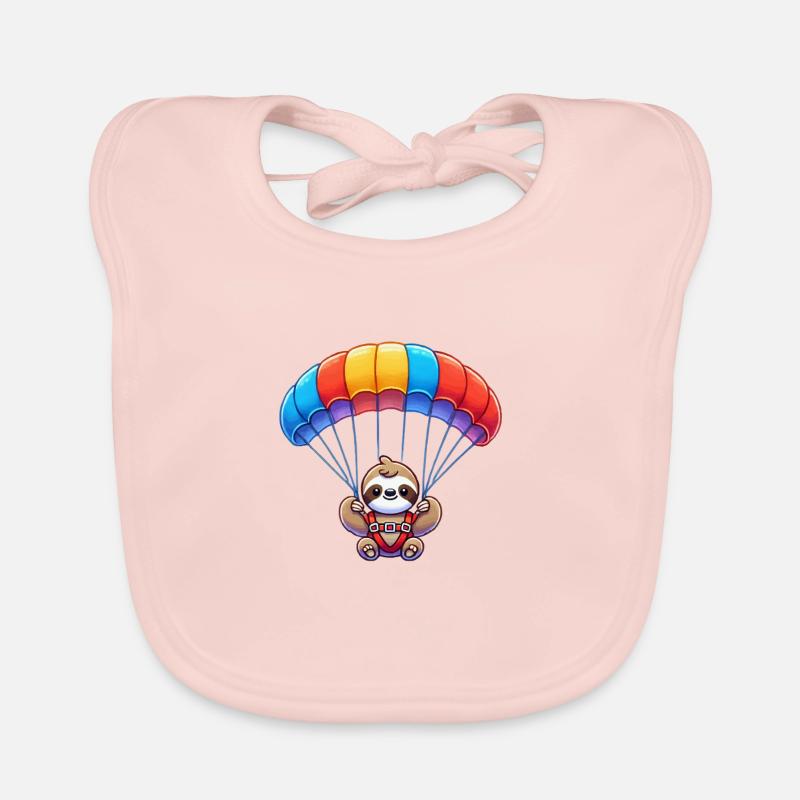 faultier fallschirm Baby Bio-Lätzchen