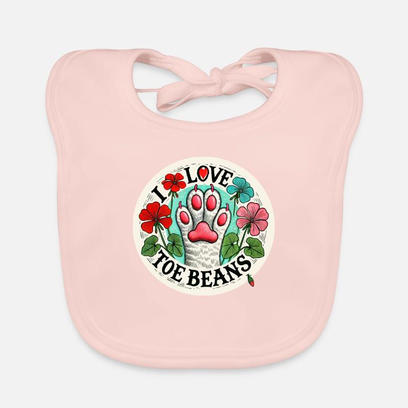 J’adore les haricots Bavoir bio Bébé