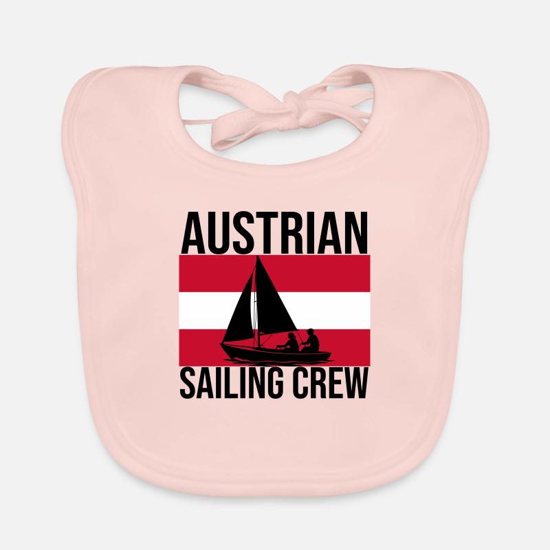 Austrian Sailing Crew Segelshirt Baby Bio-Lätzchen