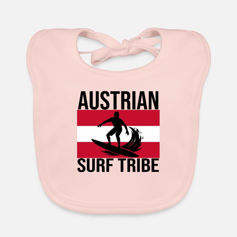 Chemise de surf Austrian Surf Tribe Bavoir bio Bébé