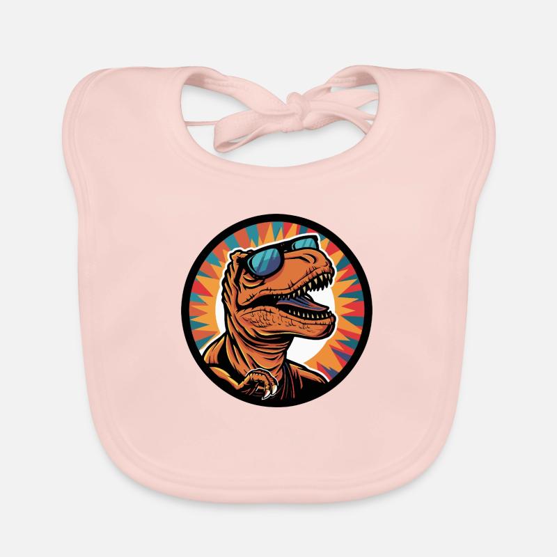 Dinosaurier T-Rex Cool Comic Baby Bio-Lätzchen