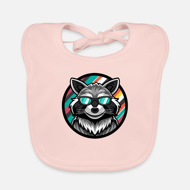 Waschbär Cool Comic Baby Bio-Lätzchen