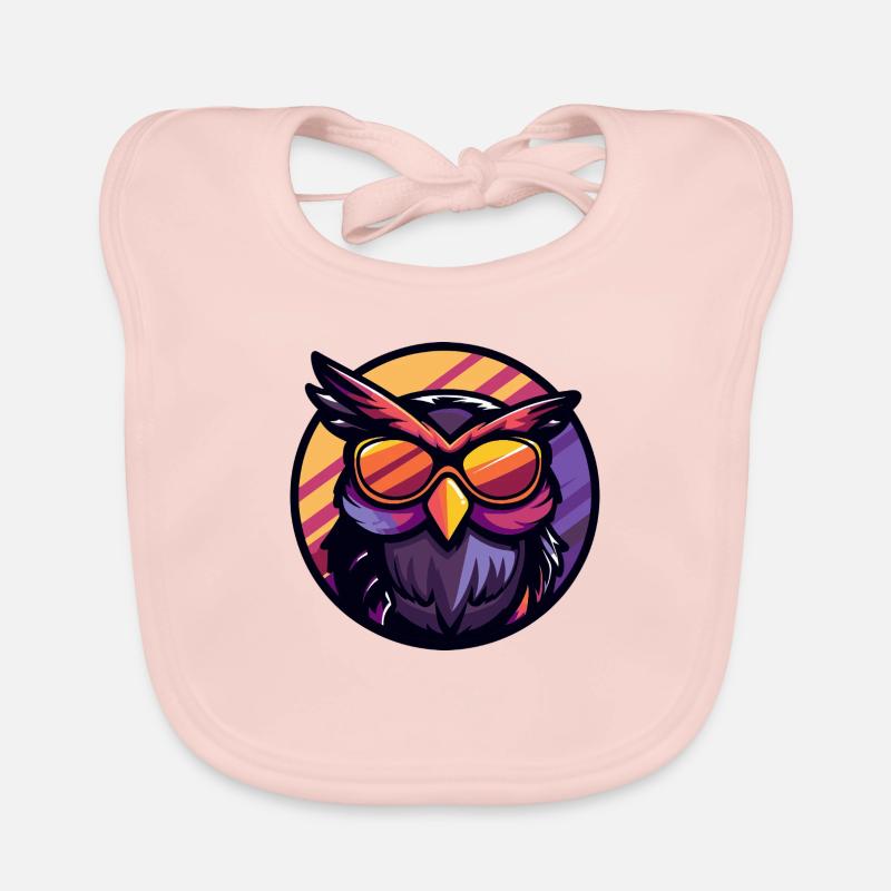 Eule Cool Baby Bio-Lätzchen