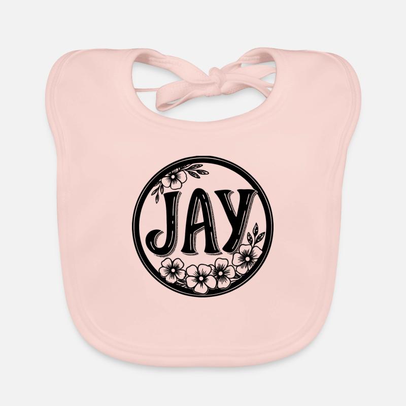 Jay, Calligraphie Design Bavoir bio Bébé