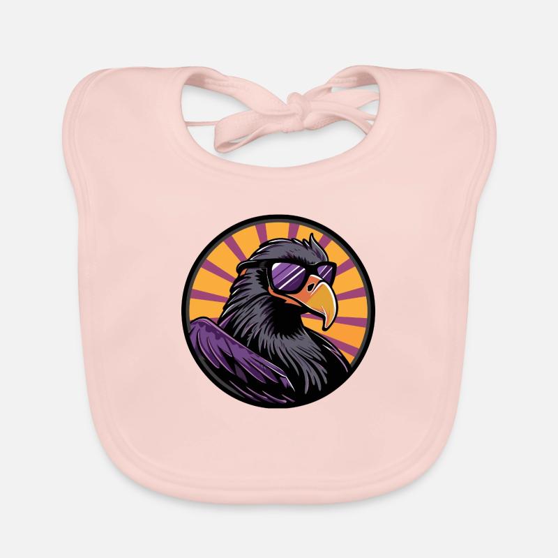 Bande dessinée Eagle Harpie Oiseau Bavoir bio Bébé