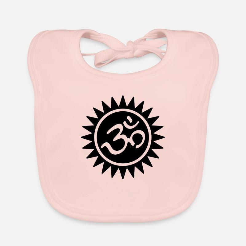 Devanagari Om Baby Bio-Lätzchen