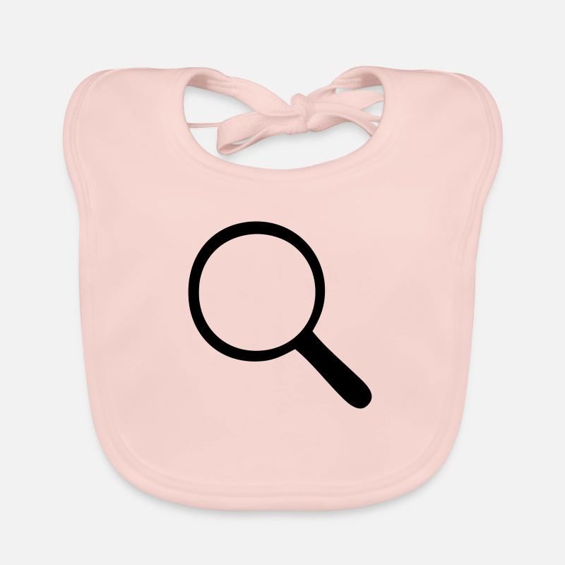 Magnifying glass - magnifier Organic Baby Bibs