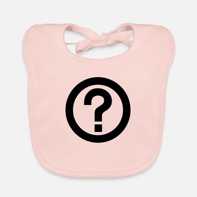 Fragezeichen - Symbol Baby Bio-Lätzchen