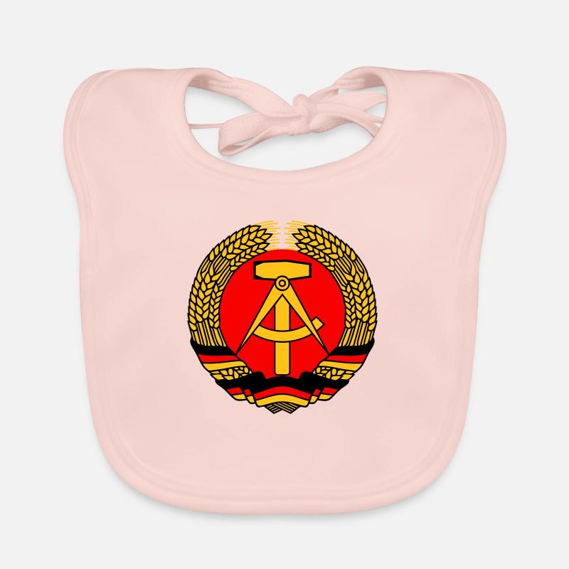 ddr gdr emblem Organic Baby Bibs