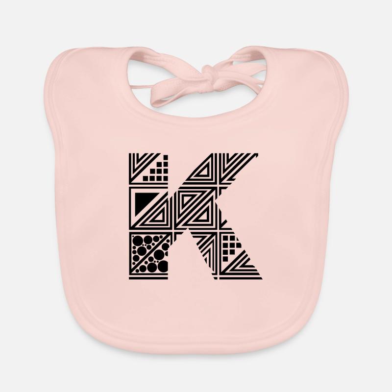 lettre K Bavoir bio Bébé