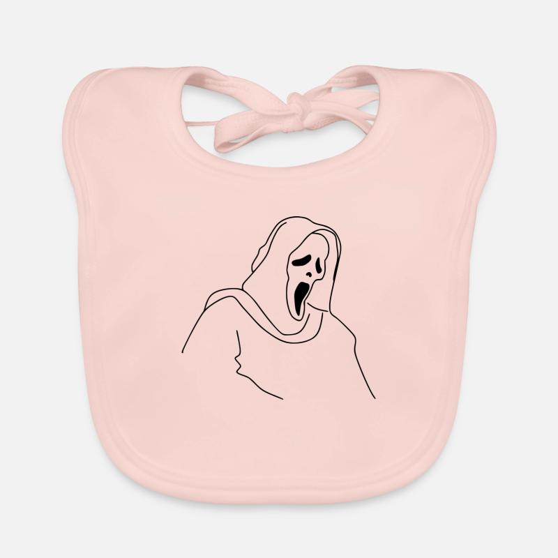 Scream Halloween Organic Baby Bibs