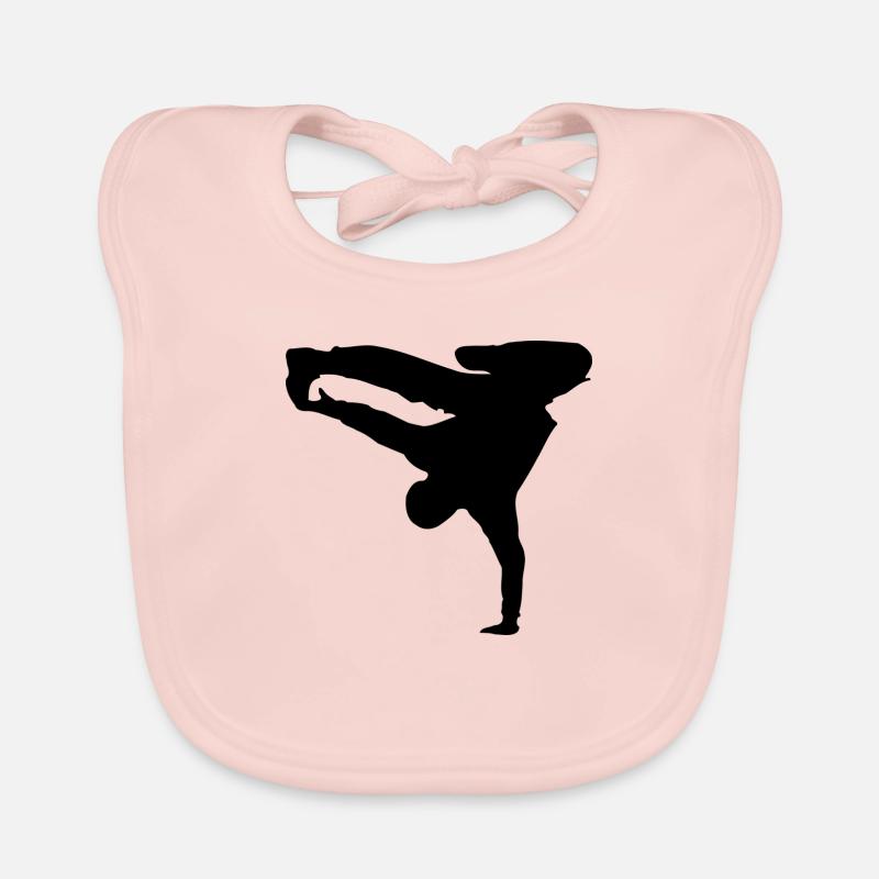 silhouette breakdancer Bavoir bio Bébé