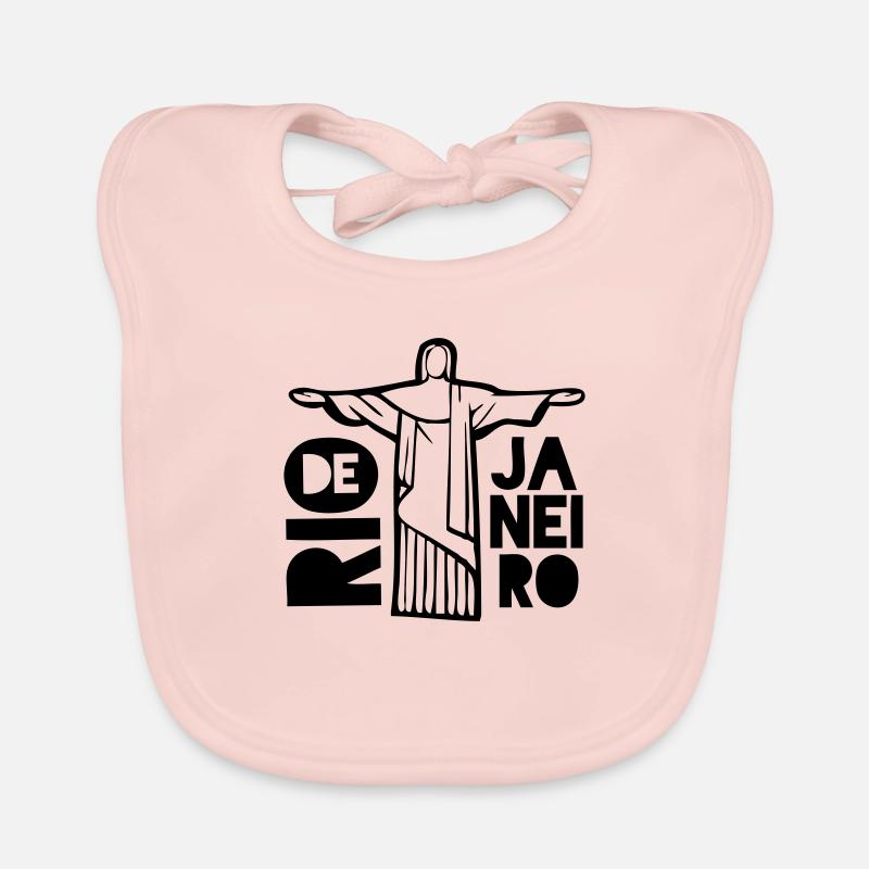 Rio de janeiro - Baby Bio-Lätzchen - Rose