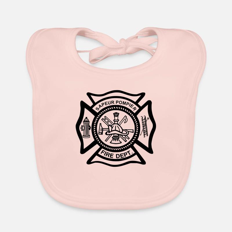 shield firefighter Organic Baby Bibs