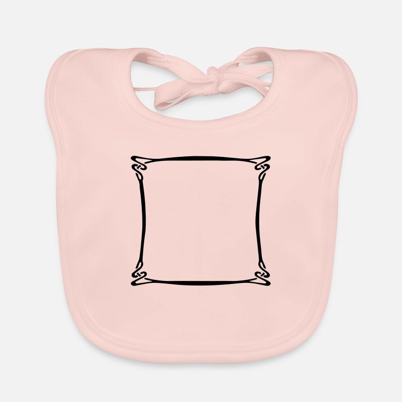 square frame Organic Baby Bibs