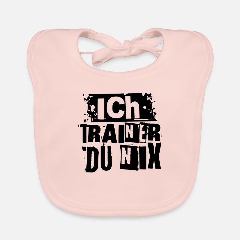 ICH TRAINER DU NIX Baby Bio-Lätzchen