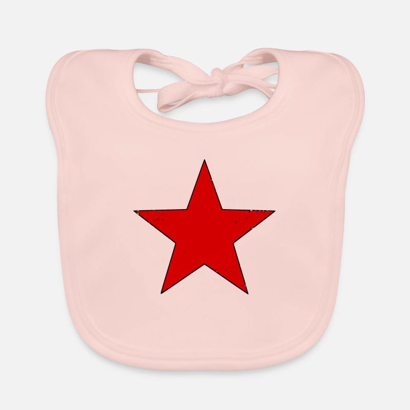 Roter Stern Baby Bio-Lätzchen