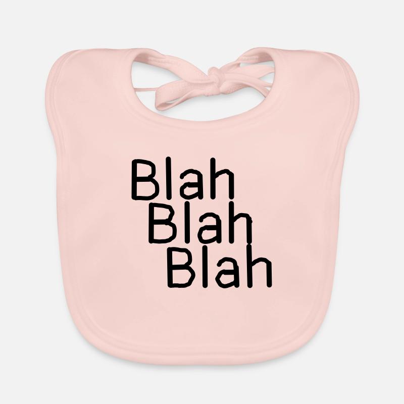 Blah Blah Blah - Bavoir bio Bébé - rose
