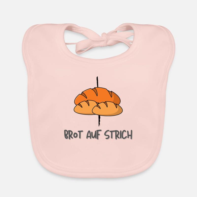 Brotaufstrich oder Brot auf Strich Baby Bio-Lätzchen