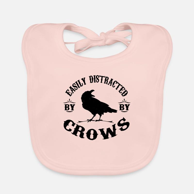 Easily Distracted By Crows - Crows Lovers Bavoir bio Bébé