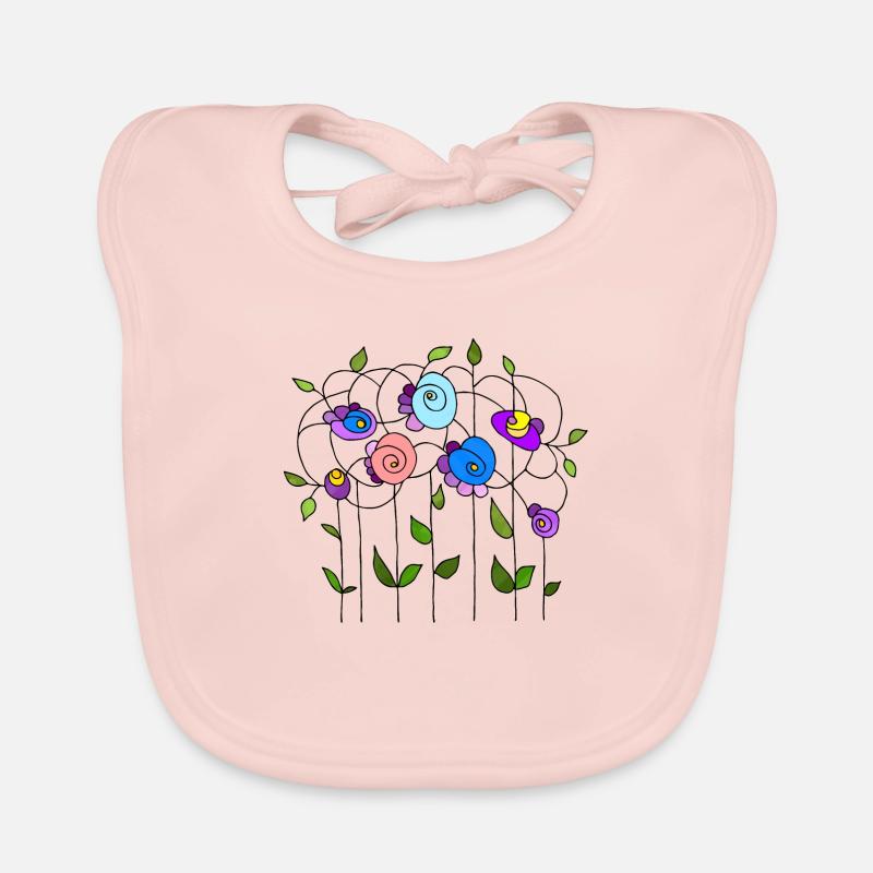 Flowers Organic Baby Bibs